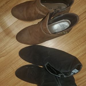 Faded Glory boots size 7 black and brown